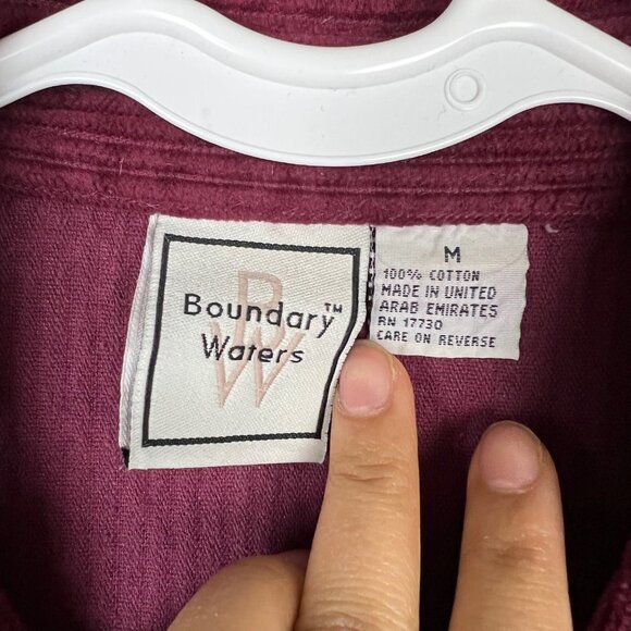 BOUNDARY WATERS WOMEN OVER SIZED M CORDUROY BUTTON DOWN JACKET - Picture 5 of 8